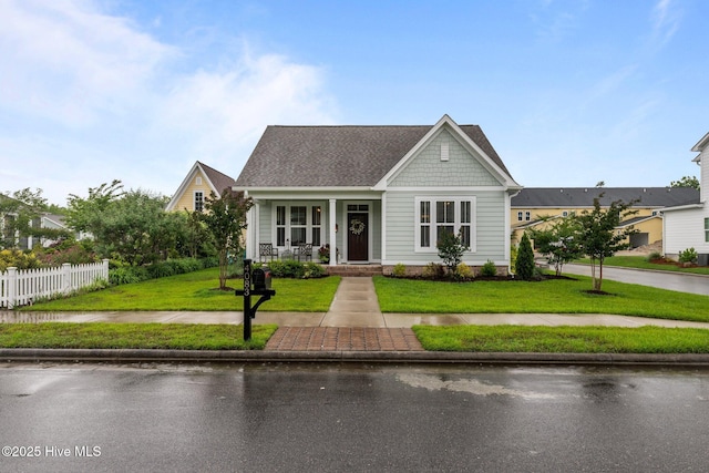 view of front of property with a porch