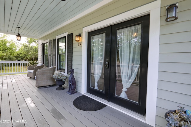 297 Broad St, Oriental, NC 28571 - wooden terrace with covered porch