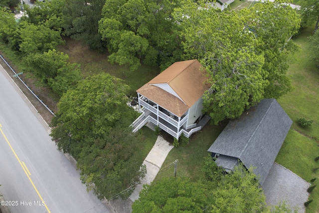 297 Broad St, Oriental, NC 28571 - view from above of property