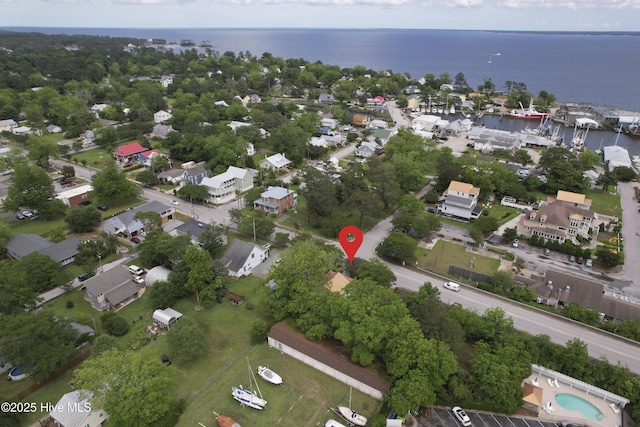 297 Broad St, Oriental, NC 28571 - aerial overview of property's location featuring a nearby body of water and nearby suburban area