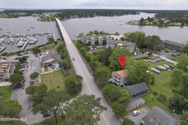 297 Broad St, Oriental, NC 28571 - drone / aerial view of a nearby body of water