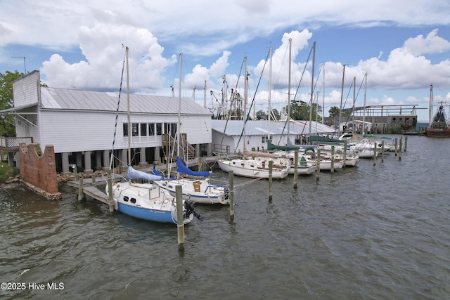 297 Broad St, Oriental, NC 28571 - dock featuring a water view