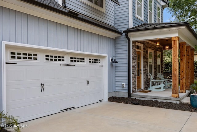 708 Cordgrass Rd, Hampstead, NC 28443 - garage with covered porch and concrete driveway