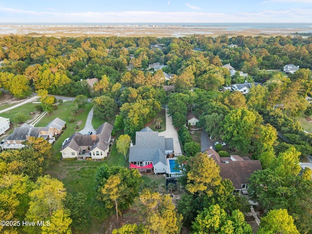 708 Cordgrass Rd, Hampstead, NC 28443 - aerial view of property and surrounding area with nearby suburban area