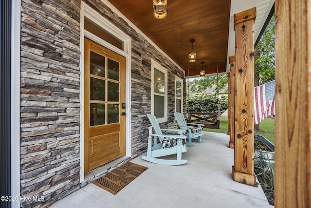 708 Cordgrass Rd, Hampstead, NC 28443 - view of patio featuring a porch