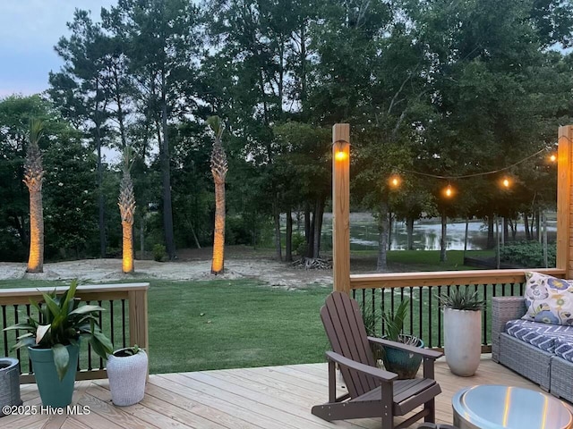 708 Cordgrass Rd, Hampstead, NC 28443 - deck featuring a yard