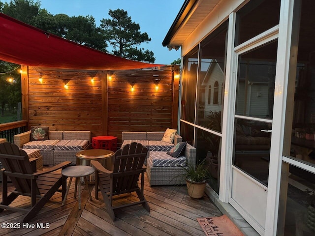 708 Cordgrass Rd, Hampstead, NC 28443 - deck featuring outdoor lounge area