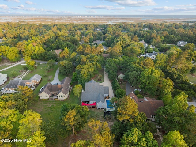 708 Cordgrass Rd, Hampstead, NC 28443 - aerial view of property and surrounding area with nearby suburban area and a forest
