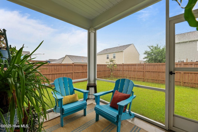 sunroom / solarium with healthy amount of natural light