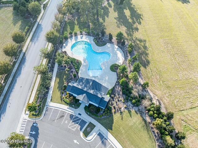 410 Isabelle St, New Bern, NC 28560 - drone / aerial view of a pool area