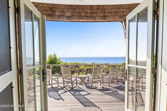 21 Sea Gull Trl, Bald Head Island, NC 28461 - balcony with a water view