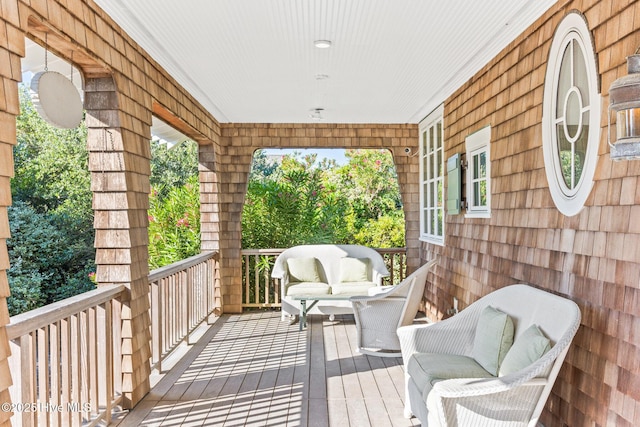 21 Sea Gull Trl, Bald Head Island, NC 28461 - view of wooden porch
