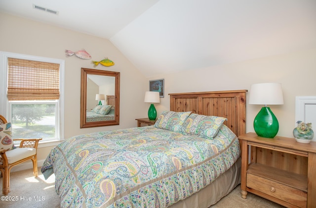 301 Hedrick St, Beaufort, NC 28516 - bedroom featuring light carpet and lofted ceiling