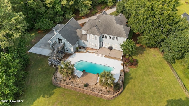 102 Silver Creek Landing Rd, Swansboro, NC 28584 - view from above of property with a pool area