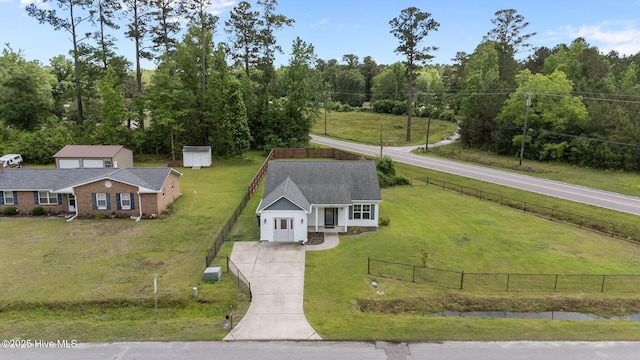 view from above of property