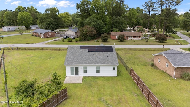 view from above of property
