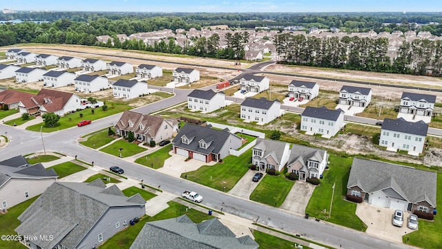 aerial perspective of suburban area