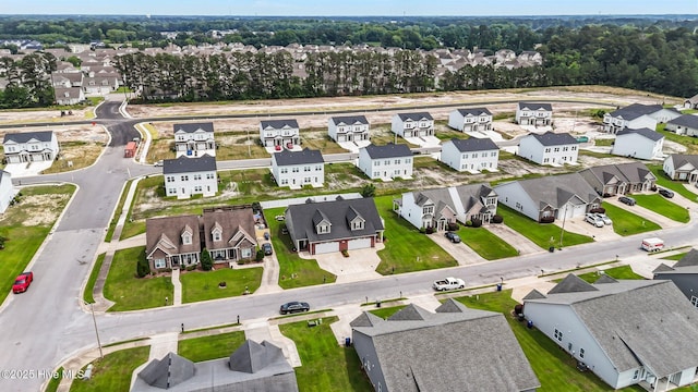 aerial view of residential area