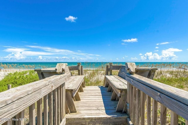 6301 Ocean Dr, Emerald Isle, NC 28594 - view of home's community featuring view of water and beach