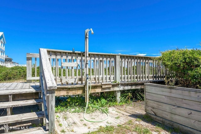 6301 Ocean Dr, Emerald Isle, NC 28594 - view of wooden terrace
