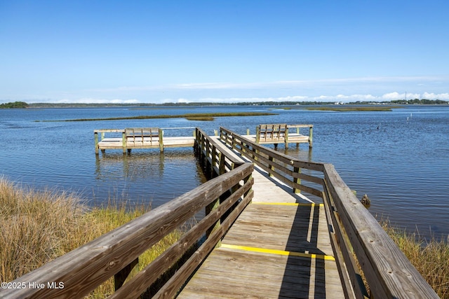 dock with a water view