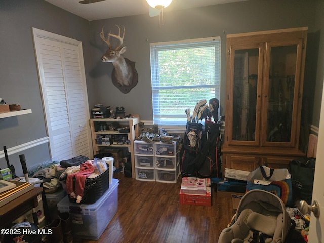 3414 Middle Sound Loop Rd, Wilmington, NC 28411 - bedroom with dark wood-type flooring