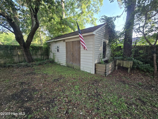 3414 Middle Sound Loop Rd, Wilmington, NC 28411 - view of outbuilding with a fenced backyard