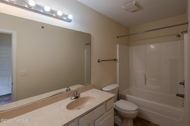 71 Precious Memories Ln, White Lake, NC 28337 - bathroom with toilet, vanity, and tub / shower combination