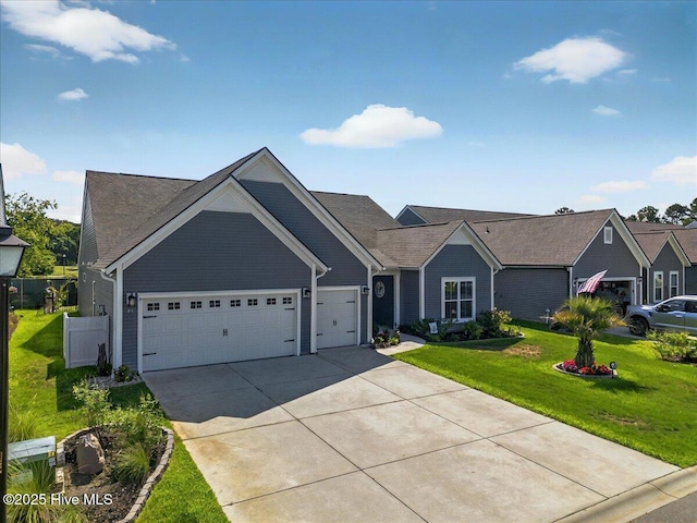 97 Eagle Claw Dr, Calabash, NC 28467 - ranch-style house featuring driveway, a garage, and a front lawn