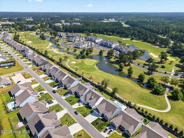 97 Eagle Claw Dr, Calabash, NC 28467 - aerial view of property and surrounding area featuring a golf course and nearby suburban area
