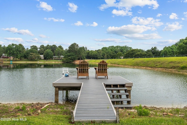 106 Millstone Rd, West End, NC 27376 - dock area featuring a water view