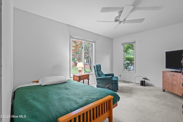 106 Millstone Rd, West End, NC 27376 - carpeted bedroom featuring ceiling fan and baseboards