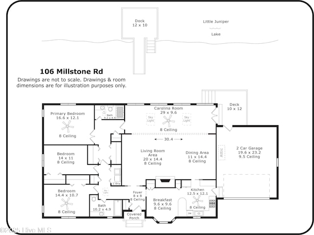 106 Millstone Rd, West End, NC 27376 - floor plan / room layout