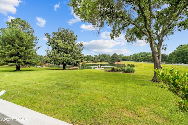 106 Millstone Rd, West End, NC 27376 - view of green lawn with a water view