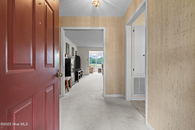 106 Millstone Rd, West End, NC 27376 - corridor featuring light colored carpet and baseboards