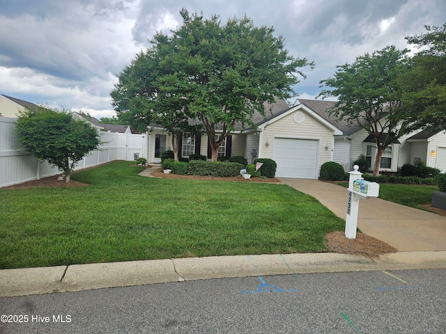 view of front of house featuring a garage and concrete driveway