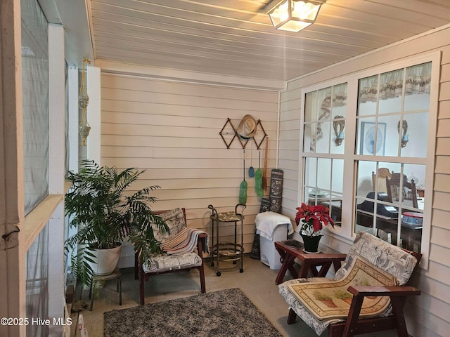 view of sunroom