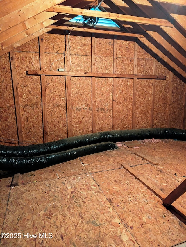 view of attic