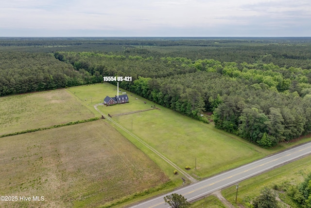 15554 US Highway 421, Burgaw, NC 28425 - aerial view of sparsely populated area featuring a heavily wooded area