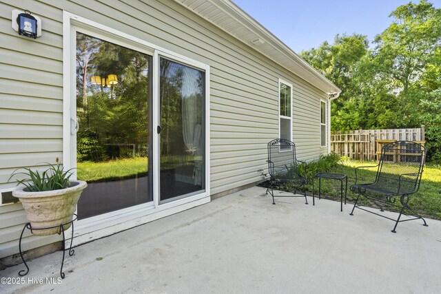 202 Bungalow Rd, Holly Ridge, NC 28445 - view of patio / terrace with fence