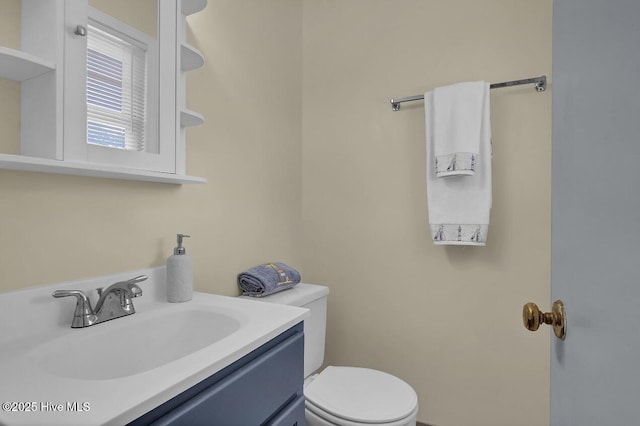 805 Hamlet Ave, Carolina Beach, NC 28428 - half bath featuring vanity and toilet
