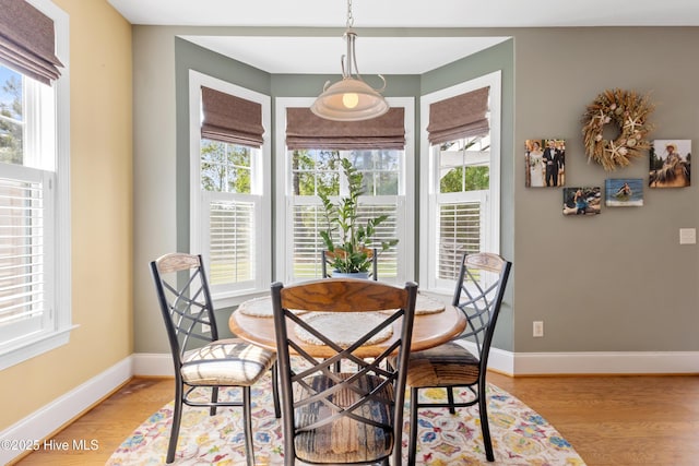 5613 Swiss Stone Ct, Wilmington, NC 28412 - dining space with light wood finished floors and baseboards