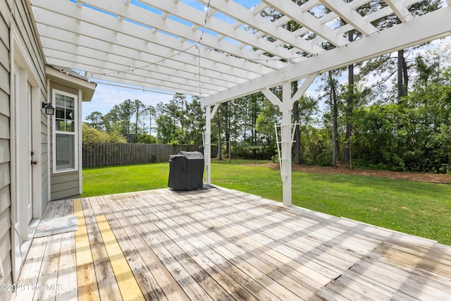 5613 Swiss Stone Ct, Wilmington, NC 28412 - wooden deck with a pergola