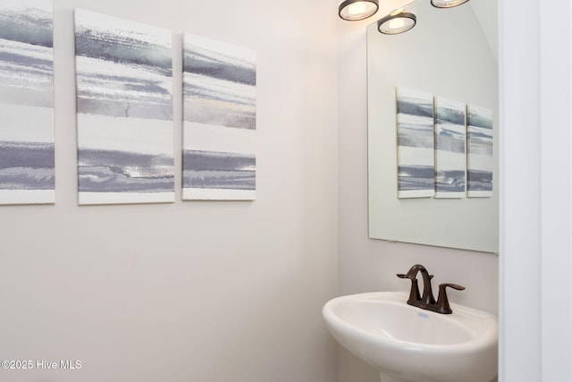 bathroom with a sink