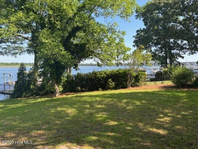 314 Madam Moores Ln, New Bern, NC 28562 - view of yard featuring a water view