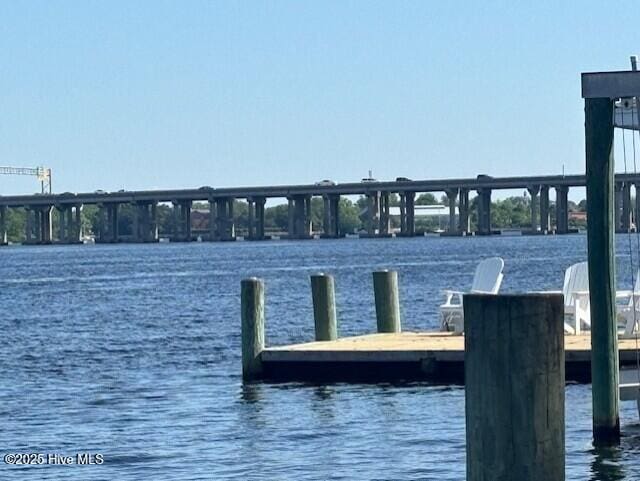 314 Madam Moores Ln, New Bern, NC 28562 - dock featuring a water view