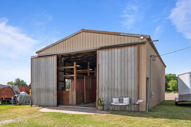 120 Oakes Rd, Hookerton, NC 28538 - view of pole building featuring a lawn