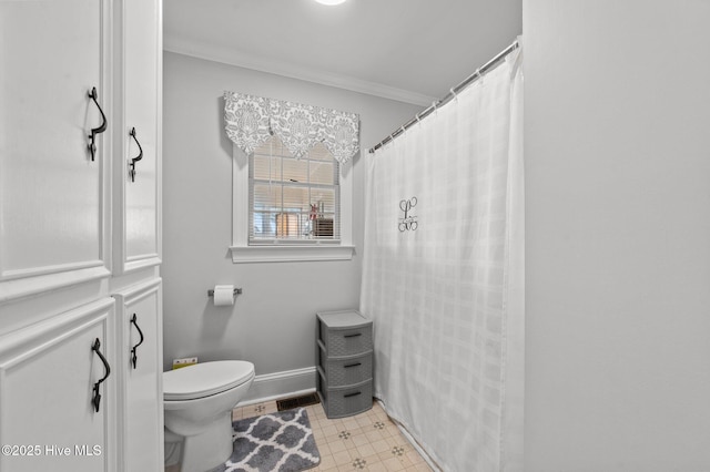 120 Oakes Rd, Hookerton, NC 28538 - full bath with crown molding, toilet, and baseboards