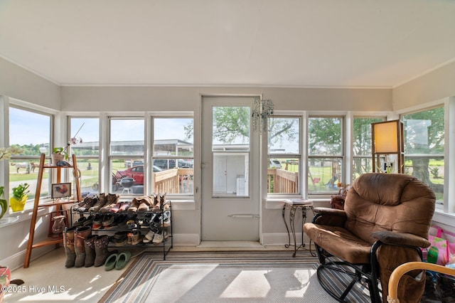 120 Oakes Rd, Hookerton, NC 28538 - sunroom / solarium featuring healthy amount of natural light, baseboards, and ornamental molding
