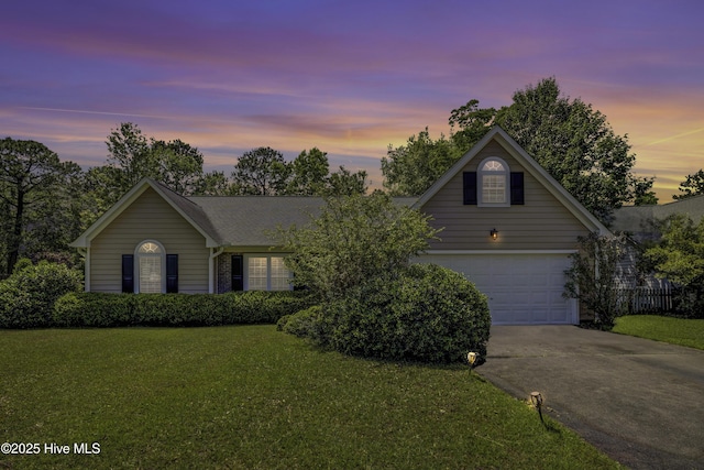 3508 Whispering Pines Ct, Wilmington, NC 28409 - traditional home featuring concrete driveway, a front lawn, and a garage